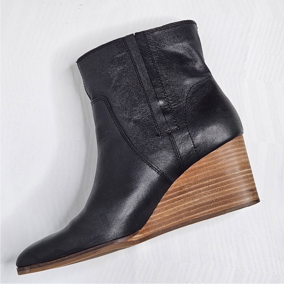 Lucky Brand Wafael Stacked Wedge Booties - Picture 6 of 11